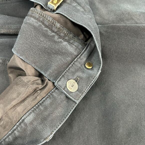 St. John Sport by Marie Gray Navy Gold Accent Belt Loop Ankle Pants Womens 14 - Picture 6 of 7